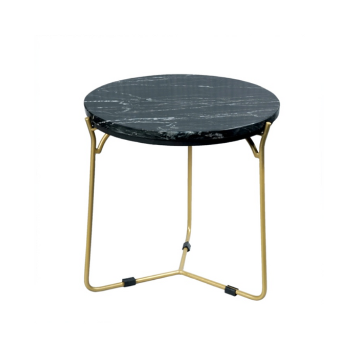 STARFURN Salontafel set Caly Zwart marmer 50-40 cm 45x45x45 cm-Salontafels-Starfurn
