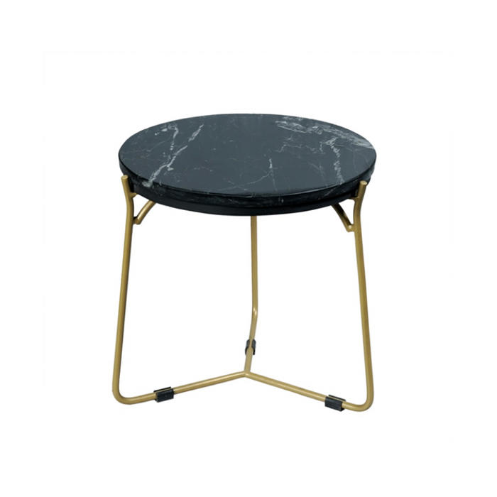 STARFURN Salontafel set Caly Zwart marmer 50-40 cm 45x45x45 cm-Salontafels-Starfurn