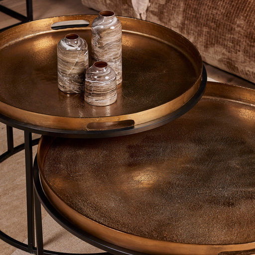 STARFURN Salontafel set Puck 78x78x38 cm-Salontafels-Starfurn