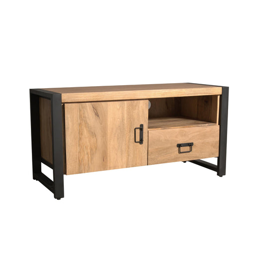 STARFURN TV-meubel Britt Mangohout Naturel 110cm Deur Open Vak-TV-meubels-Starfurn