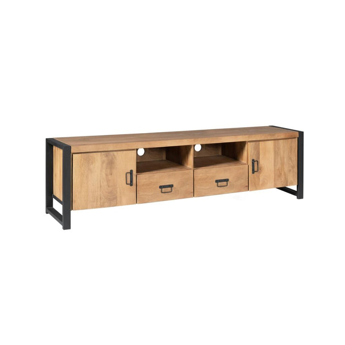 STARFURN TV-meubel Britt Mangohout Naturel 200cm Deuren Lade-TV-meubels-Starfurn