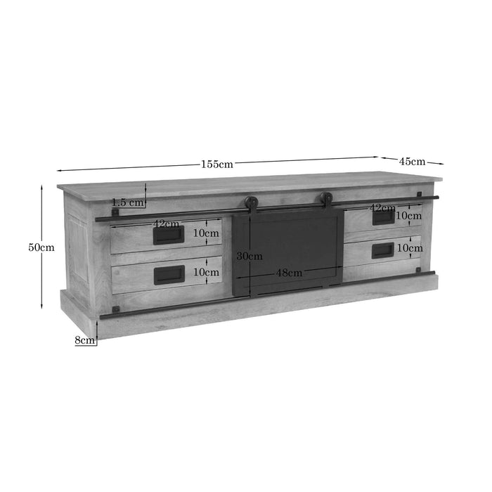 STARFURN TV-meubel Lotte Naturel 155x45 cm-TV-meubels-Starfurn