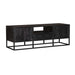 STARFURN TV-meubel Tv meubel Denver Zwart 145 cm Mangohout en staal-TV-meubels-Starfurn