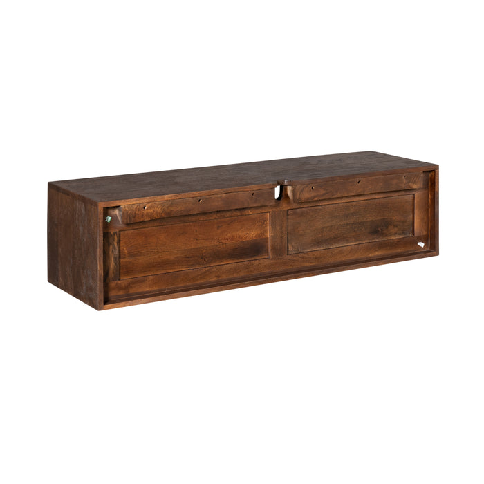 Schwebendes TV-Möbel Ambiance Braun - 120 cm