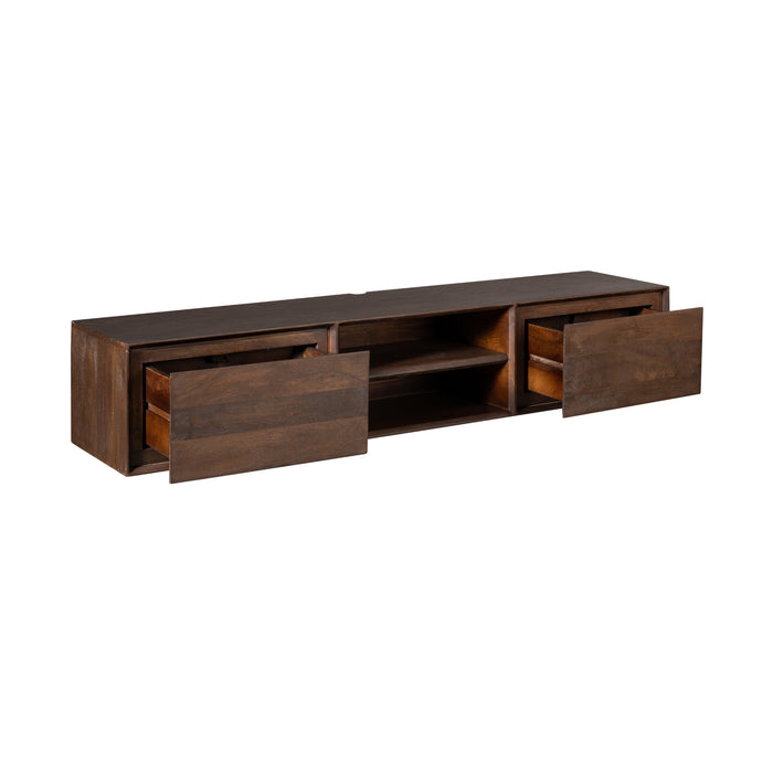 Schwebendes TV-Möbel Ambiance Braun – 160 cm