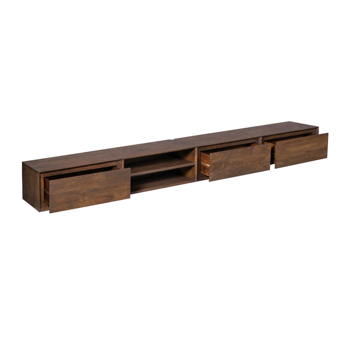 STARFURN TV-meubel Zwevend tv meubel Ambiance Bruin 280 cm 280x30x35 cm