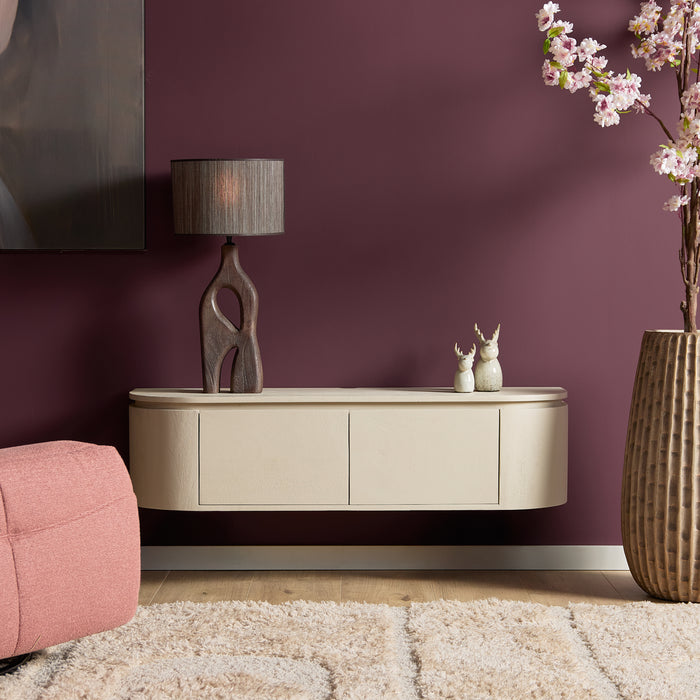 Schwebendes TV-Möbel Ambiance Natur - 120 cm