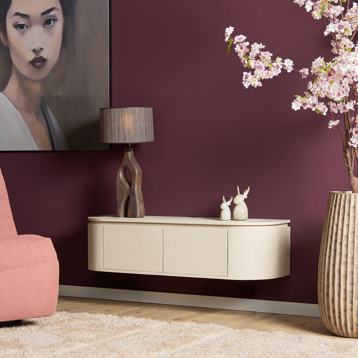 Schwebendes TV-Möbel Ambiance Natur - 120 cm