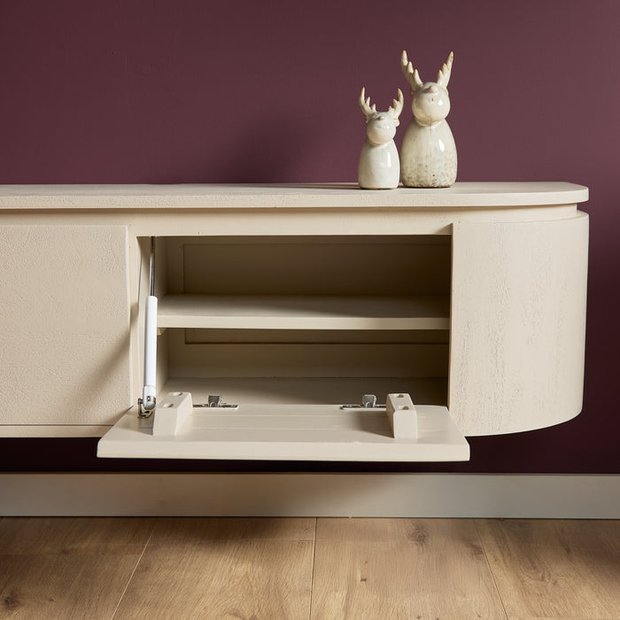 Schwebendes TV-Möbel Ambiance Natur - 120 cm