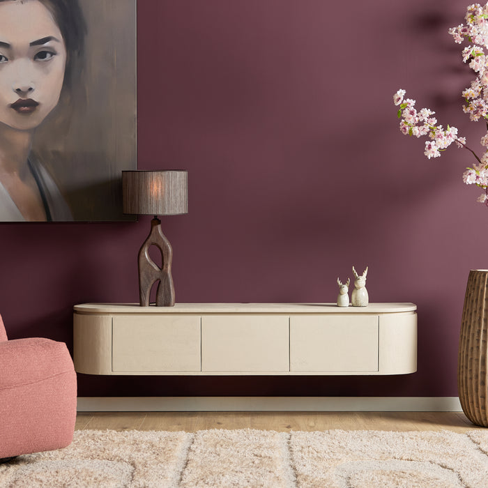 Schwebendes TV-Möbel Ambiance Natur - 120 cm