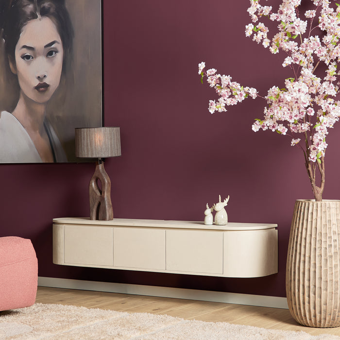 Schwebendes TV-Möbel Ambiance Natur - 120 cm