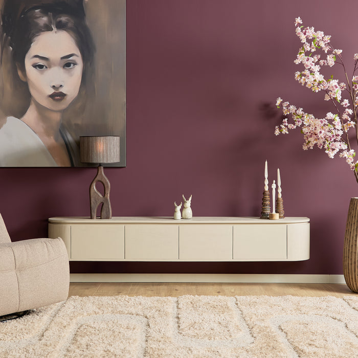 Schwebendes TV-Möbel Ambiance Natur - 120 cm