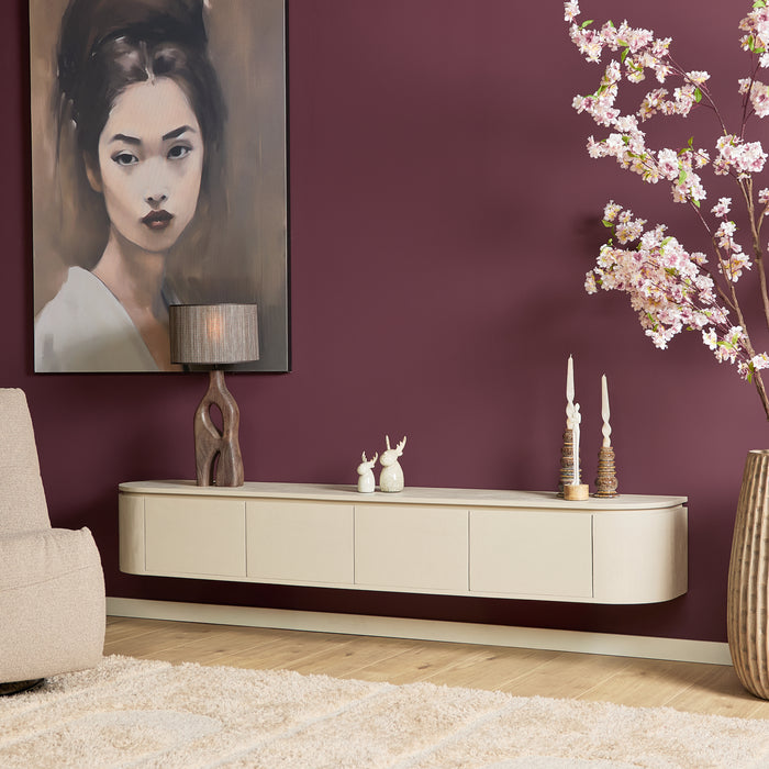 Schwebendes TV-Möbel Ambiance Natur - 120 cm