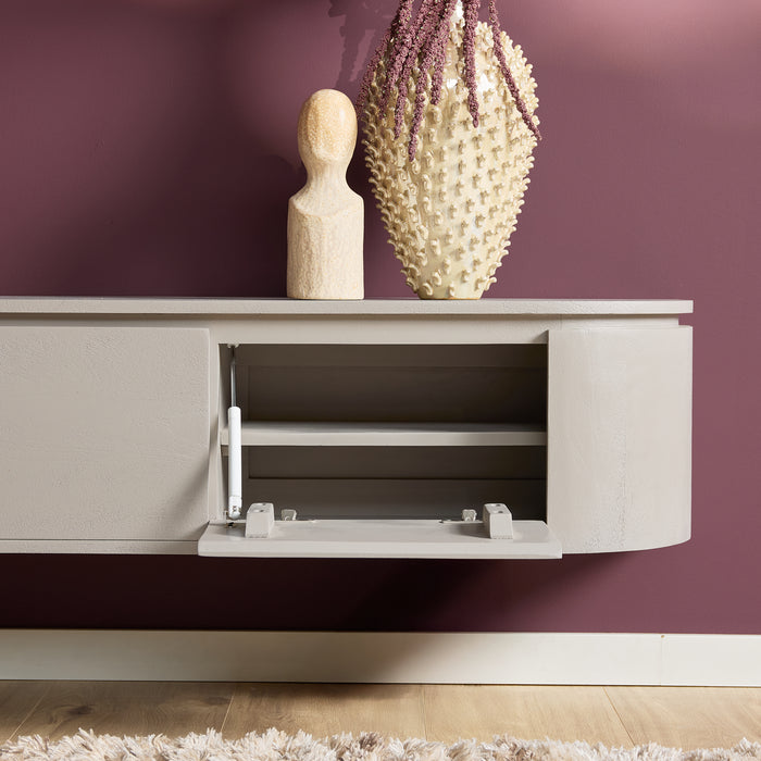 Schwebendes TV-Möbel Ambiance Natur - 120 cm