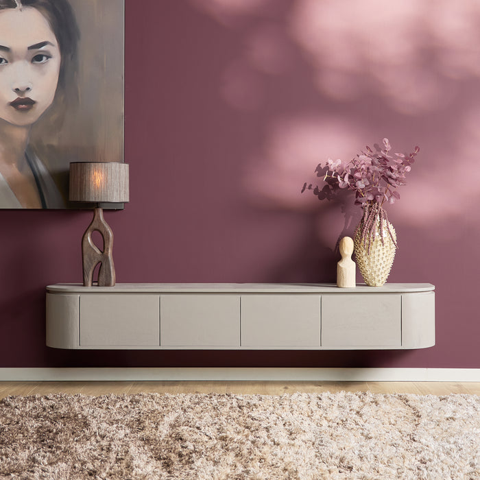 Schwebendes TV-Möbel Ambiance Natur - 120 cm