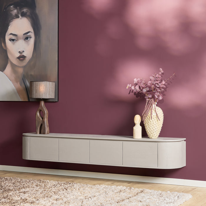 Schwebendes TV-Möbel Ambiance Natur - 120 cm