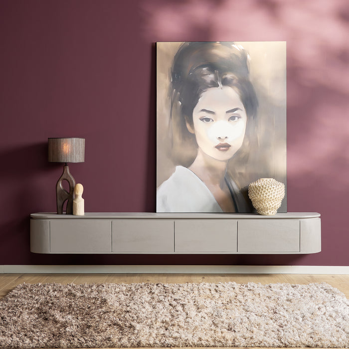 Schwebendes TV-Möbel Ambiance Natur - 120 cm