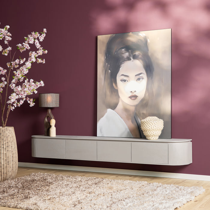 Schwebendes TV-Möbel Ambiance Natur - 120 cm