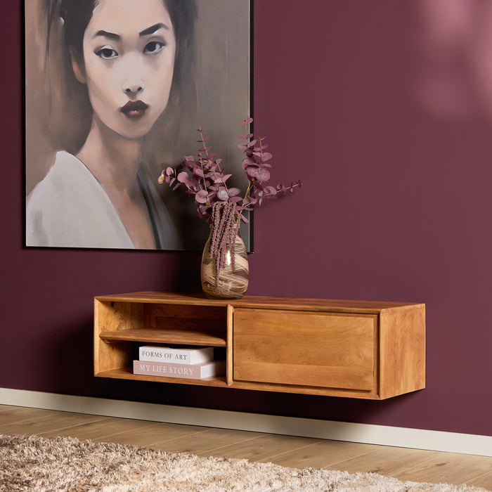 Schwebendes TV-Möbel Ambiance Natur - 120 cm