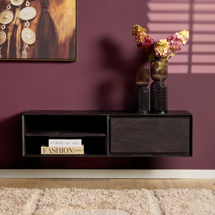 Schwebendes TV-Möbel Ambiance Natur - 120 cm