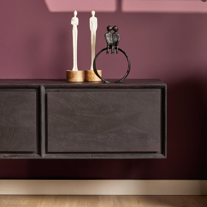 Schwebendes TV-Möbel Ambiance Natur - 120 cm