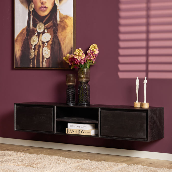 Schwebendes TV-Möbel Ambiance Natur - 120 cm