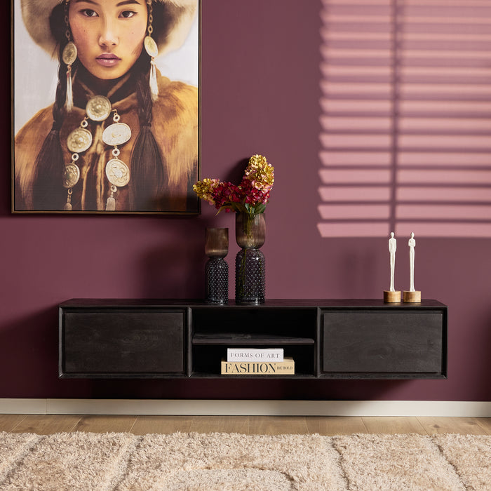 Schwebendes TV-Möbel Ambiance Natur - 120 cm