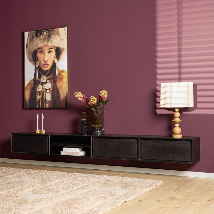 Schwebendes TV-Möbel Ambiance Natur - 120 cm