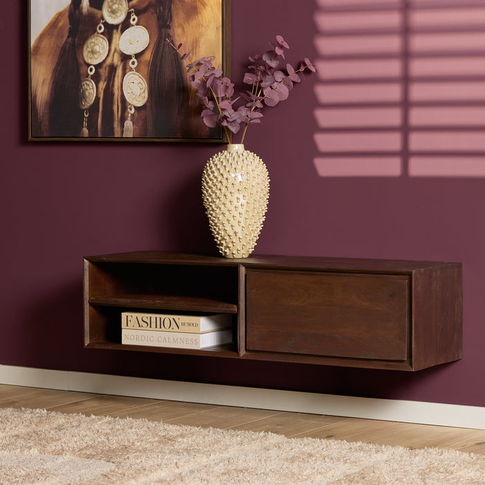 Schwebendes TV-Möbel Ambiance Natur - 120 cm