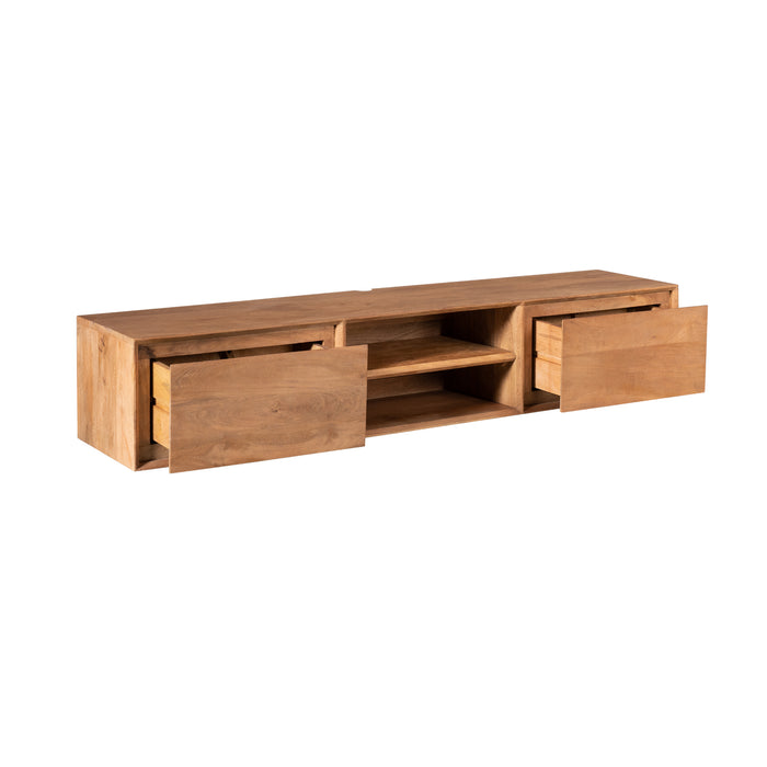 Schwebendes TV-Möbel Ambiance Natur - 160 cm