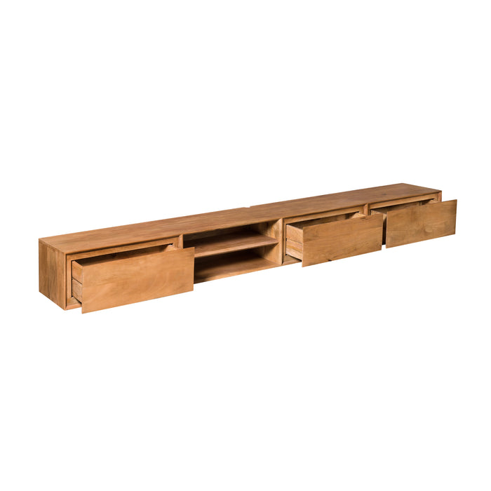 Schwebender TV-Schrank Ambiance Naturel - 240 cm