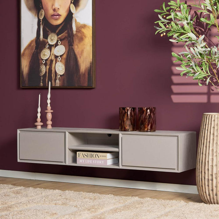 STARFURN TV-meubel Zwevend tv meubel Ambiance Taupe 160 cm 160x30x35 cm-TV-meubels-Starfurn