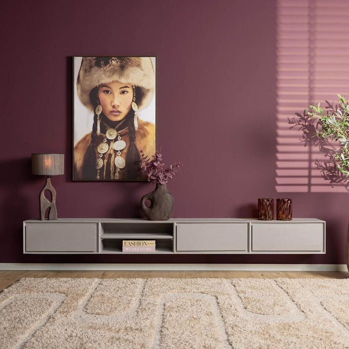 STARFURN TV-meubel Zwevend tv meubel Ambiance Taupe 280 cm 280x30x35 cm-TV-meubels-Starfurn