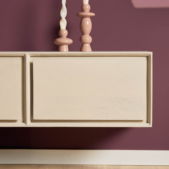 Schwebendes TV-Möbel Ambiance Sand - 120 cm