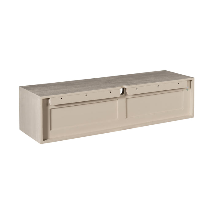 Schwebendes TV-Möbel Ambiance Sand - 120 cm