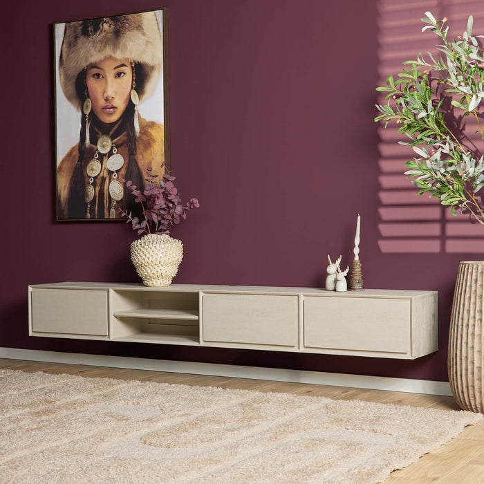 Schwebender TV-Schrank Ambiance Sand – 280 cm