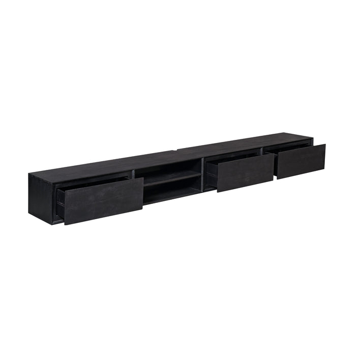 STARFURN TV-meubel Zwevend tv meubel Ambiance Zwart 240 cm 240x30x35 cm