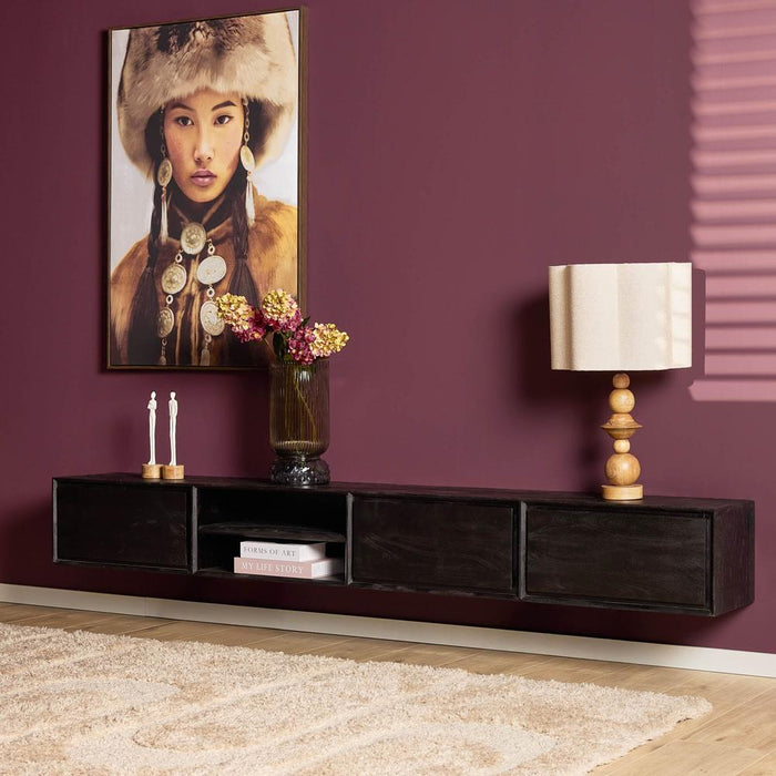 STARFURN TV-meubel Zwevend tv meubel Ambiance Zwart 240 cm 240x30x35 cm-TV-meubels-Starfurn