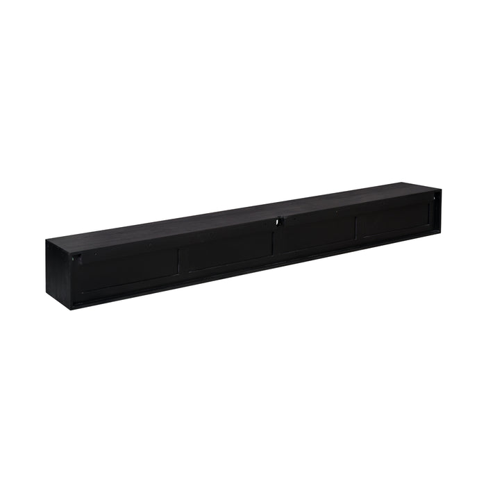 Schwebendes TV-Möbel Ambiance Schwarz – 280 cm