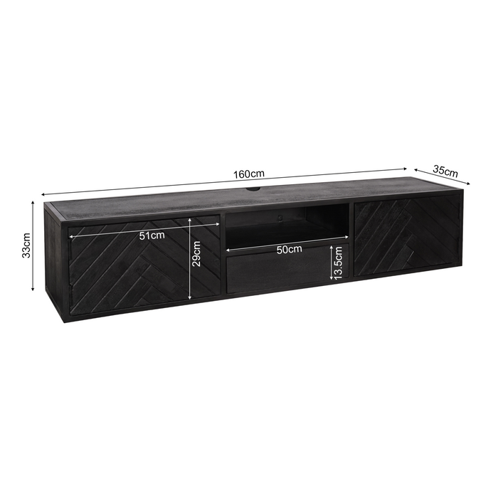 Schwebendes TV-Möbel New York – 160 cm