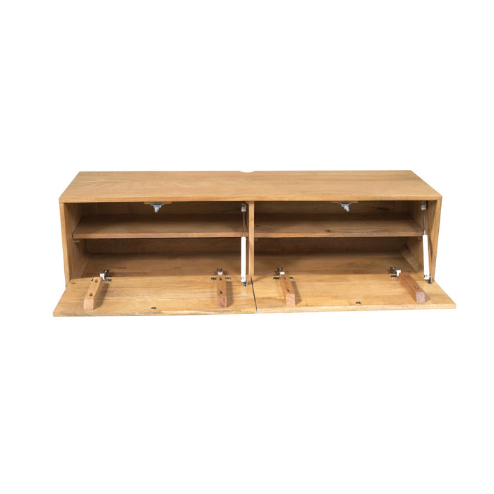 STARFURN TV-meubel Zwevend tv meubel Vision Licht mango 120 cm-TV-meubels-Starfurn