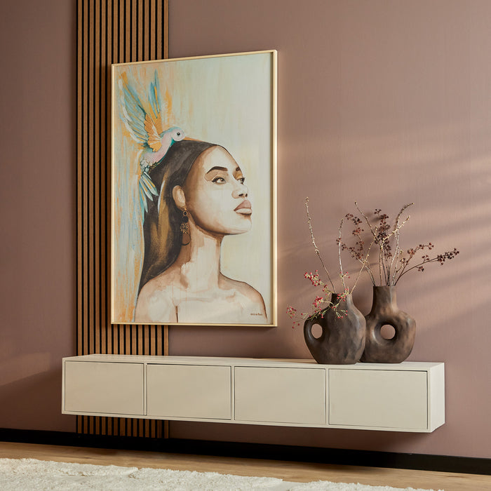 STARFURN TV-meubel Zwevend tv meubel Vision Zand 200 cm 200x30x35 cm-TV-meubels-Starfurn