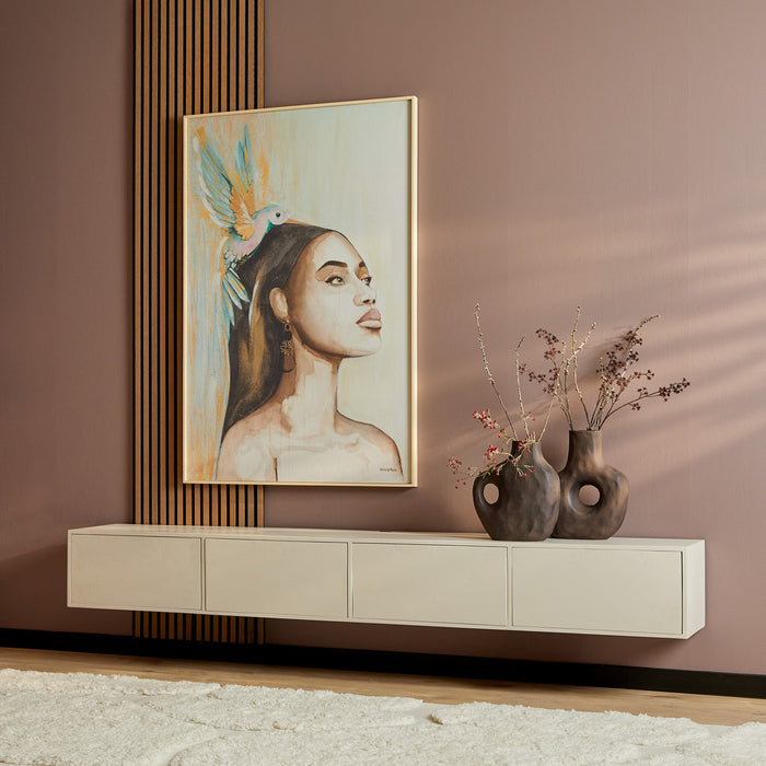 STARFURN TV-meubel Zwevend tv meubel Vision Zand 240 cm 240x30x35 cm-TV-meubels-Starfurn