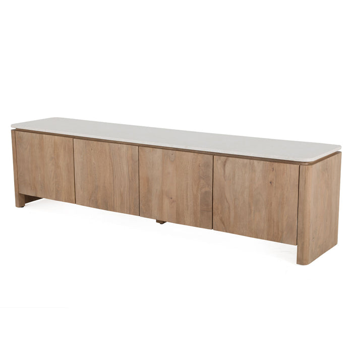 STARFURN Tv meubel Dallas Naturel Mangohout 210 cm-TV-meubels-Starfurn