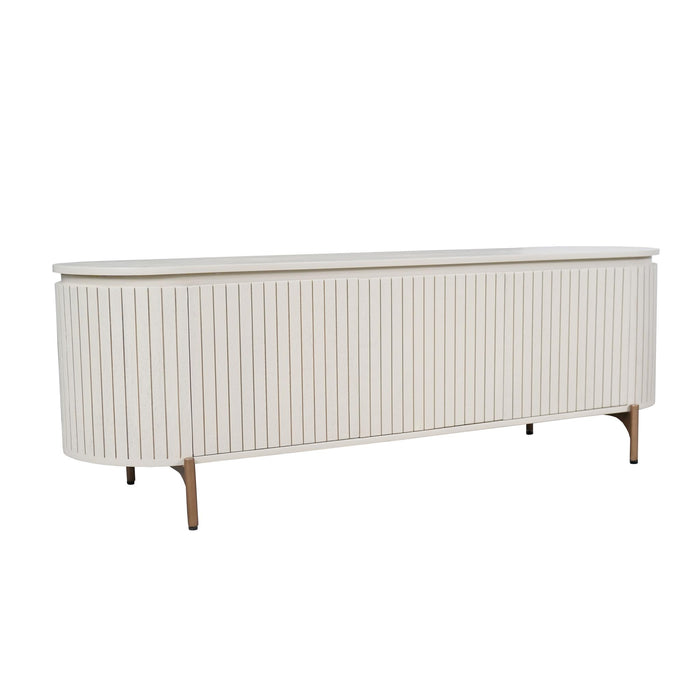 STARFURN Tv meubel Solana Zand Mangohout 165 cm-TV-meubels-Starfurn