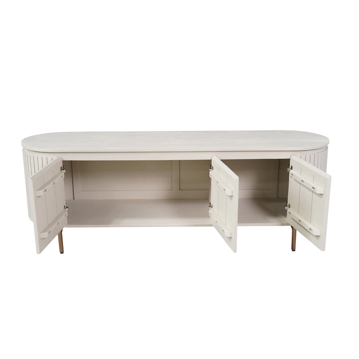 STARFURN Tv meubel Solana Zand Mangohout 165 cm-TV-meubels-Starfurn