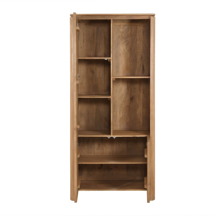 STARFURN Vakkenkast Dallas Naturel Mangohout 90 cm-Opbergkasten-Starfurn