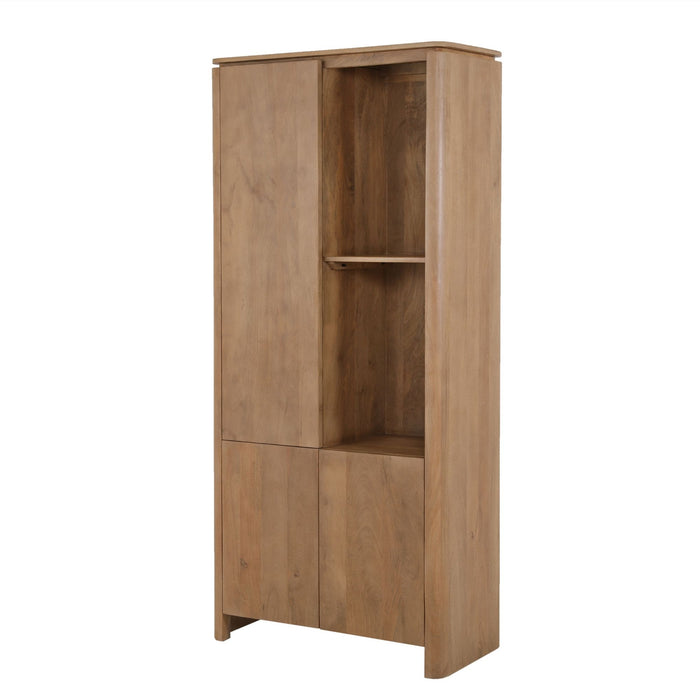 STARFURN Vakkenkast Dallas Naturel Mangohout 90 cm-Opbergkasten-Starfurn