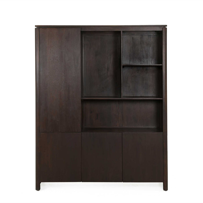 STARFURN Vakkenkast XL Dallas Bruin Mangohout 160 cm-Opbergkasten-Starfurn