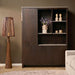 STARFURN Vakkenkast XL Dallas Bruin Mangohout 160 cm-Opbergkasten-Starfurn